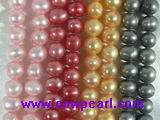 4-5mm beautiful dye color freshwater pearl strands wholesale